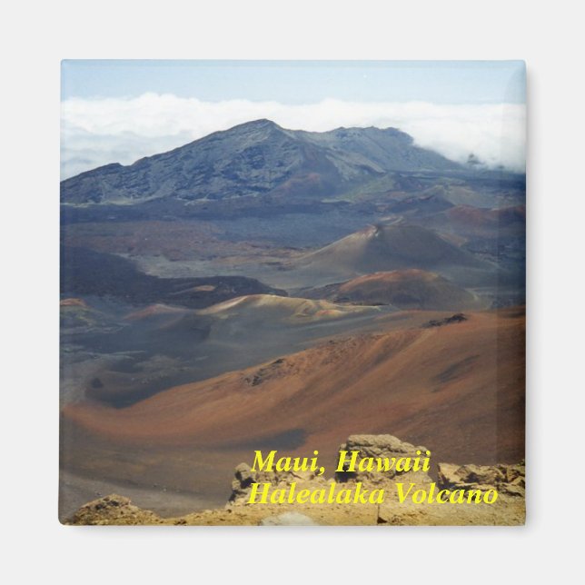 imán de volcán halealaka (Frente)