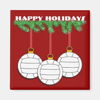 imán de voleibol navidades