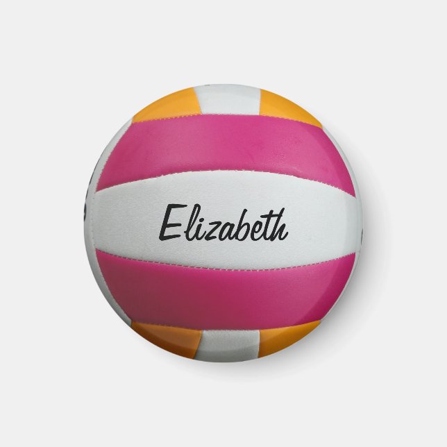 imán de voleibol personalizable (Frente)