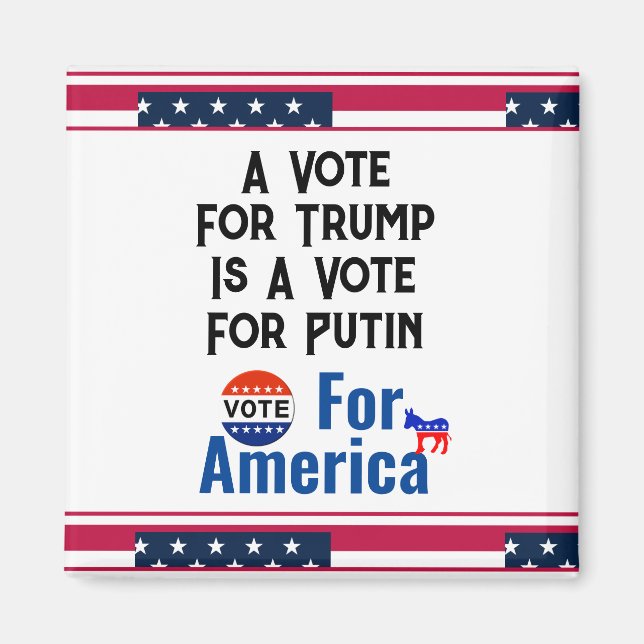 Imán de Vota por América (Frente)