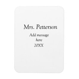 Imán De vuelta a la apreciación de los profesores escol