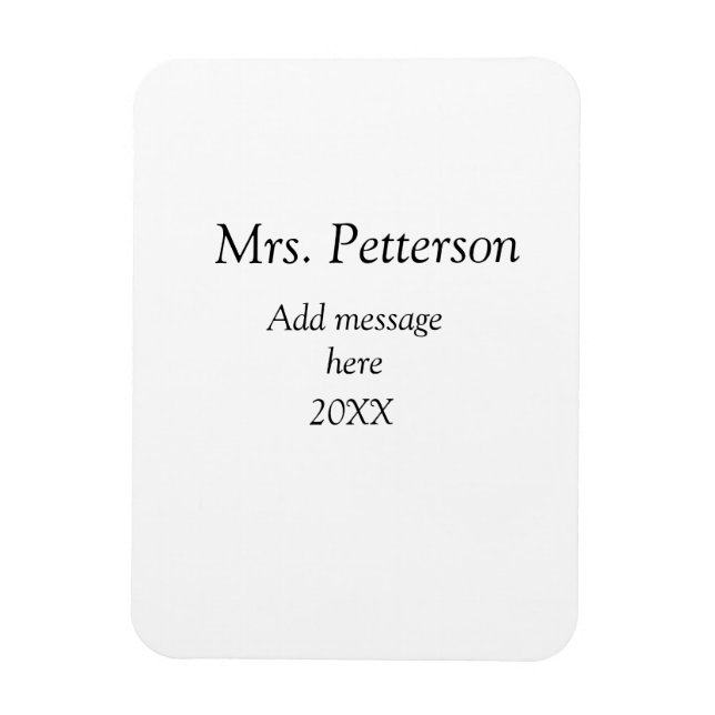 Imán De vuelta a la apreciación de los profesores escol (Vertical)