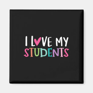 Imán De vuelta a la escuela amo a mis estudiantes maest