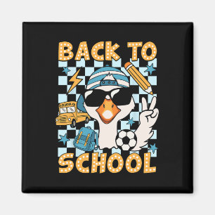 Imán De vuelta a la escuela divertido Silly Goose Prime