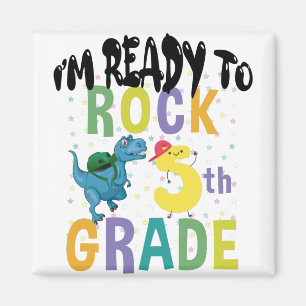 Imán De vuelta a la escuela Estoy listo para rockear 5t