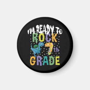Imán De vuelta a la escuela Estoy listo para rockear 7º