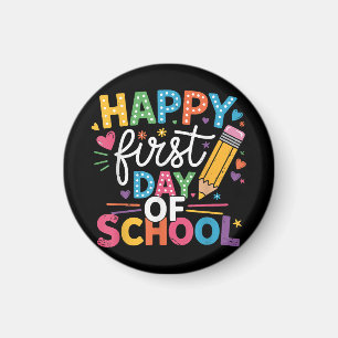 Imán De Vuelta A La Escuela Feliz Primer Día Del Profes