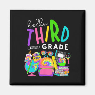 Imán De Vuelta A La Escuela Hola Tercer Grado Para Niño