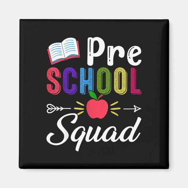 Imán De vuelta a la escuela maestro pre-k estudiante pr (Frente)