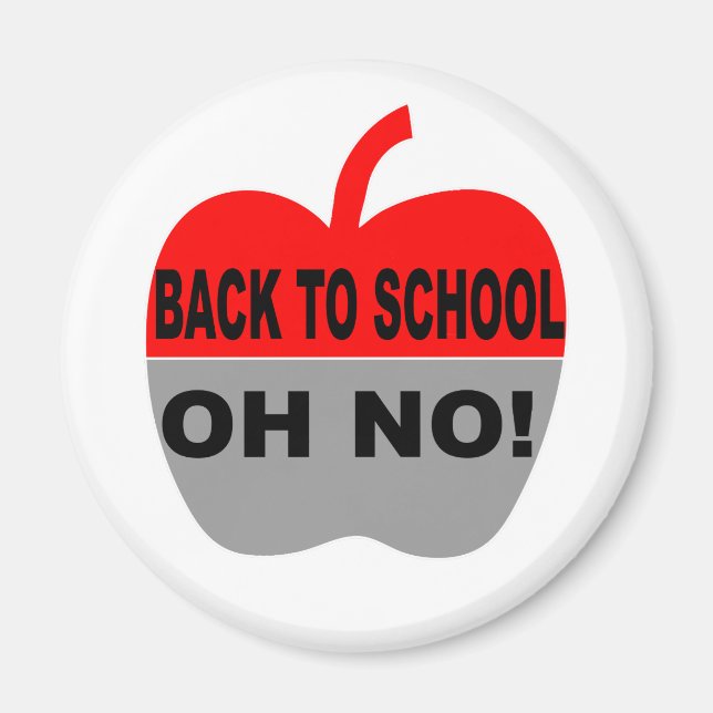 Imán De Vuelta A La Escuela Oh No (Frente)