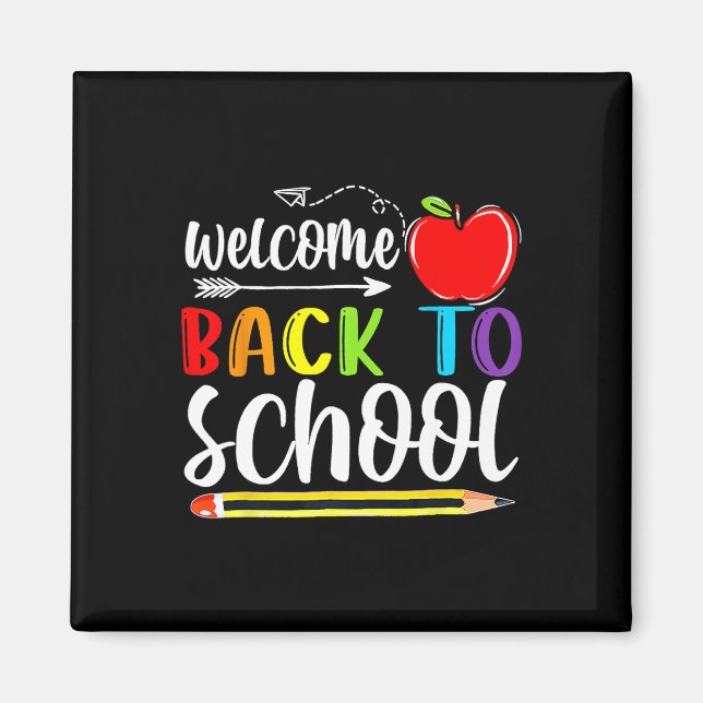 Imán De Vuelta A La Escuela, Primer Día De Los Maestros (Frente)