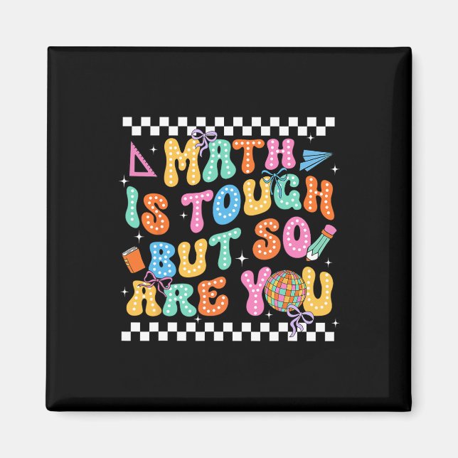 Imán De vuelta a la escuela profesor de matemáticas las (Frente)
