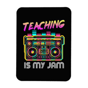 Imán De vuelta a la escuela Retro Enseñar es mi pasión 