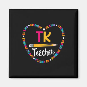 Imán De vuelta a la escuela TK Teacher Transitorio Kind