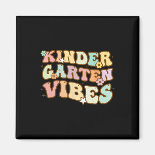 Imán De Vuelta Al Colegio De Jardín De Niños Vibes Retr