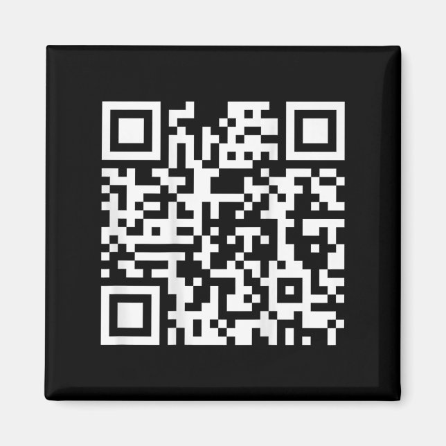 Imán (de vuelta) Gracioso Qr Fck Usted Código Dedo Medi (Frente)