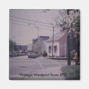 Imán de Westport del vintage - librería notable