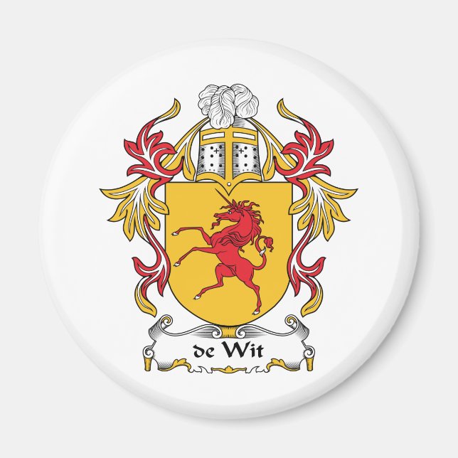 Imán de Wit Family Crest (Frente)