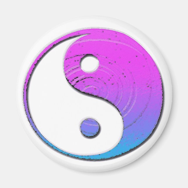 imán de ying yang (Frente)