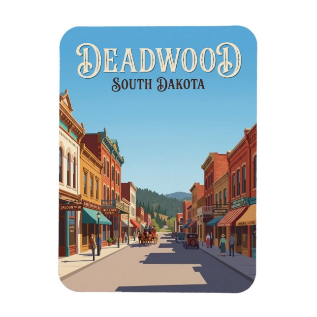 Imán Deadwood Dakota del Sur (Vertical)