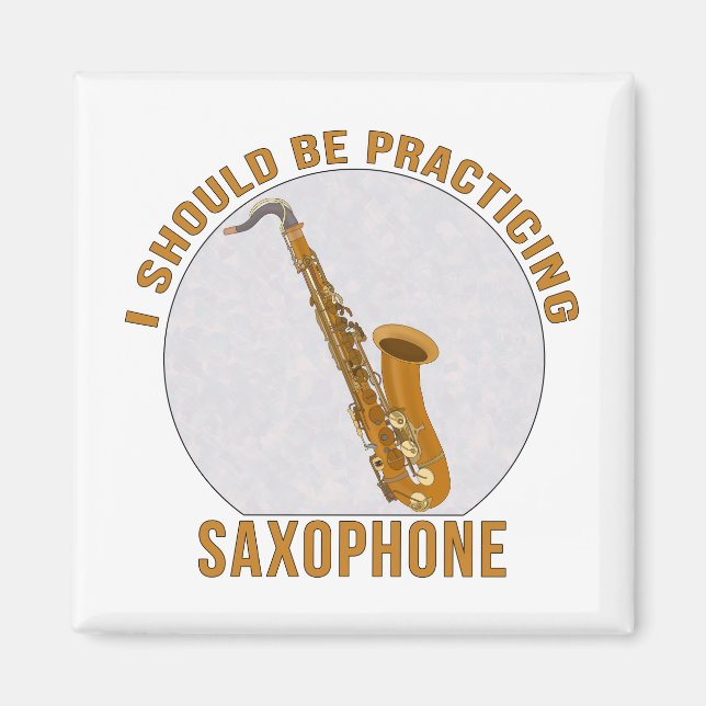 Imán Debería Practicar Saxofón (Frente)