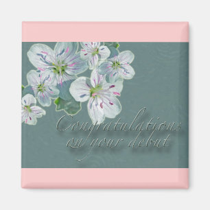 Imán Debut Felicitaciones Spring Beauty Wildflower