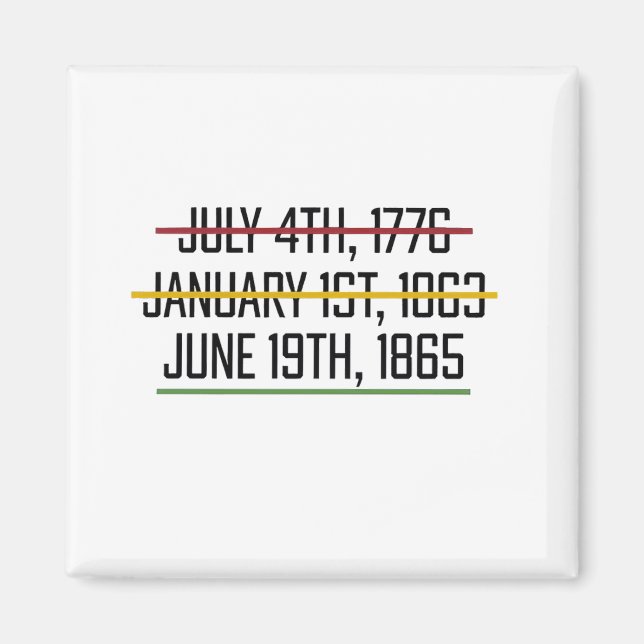 Imán Decimoctavo Día de la Independencia Historia Negra (Frente)