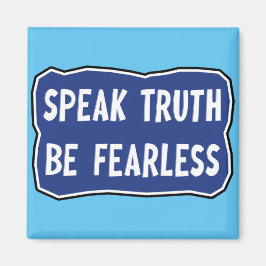 Imán Decir la verdad sea intrépido