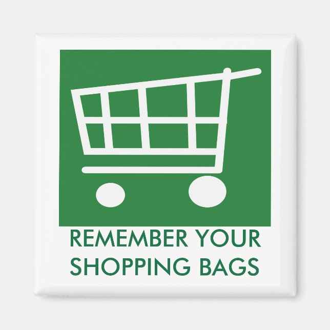 Imán DECIR NO a las bolsas plásticas (Frente)