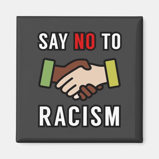 Imán Decir No Al Racismo (Frente)