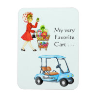 Decisión del carrito de golf favorito o de compras