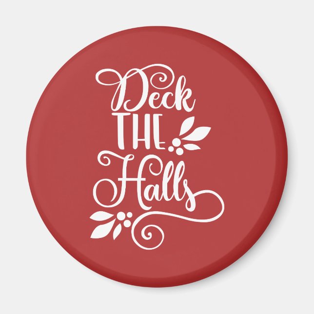 Imán deck Typography Holidays (Frente)