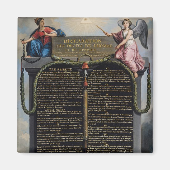 Imán Declaración de los Derechos del Hombre y del Ciuda (Frente)