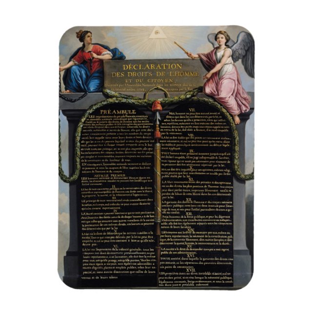 Imán Declaración de los Derechos del Hombre y del Ciuda (Vertical)