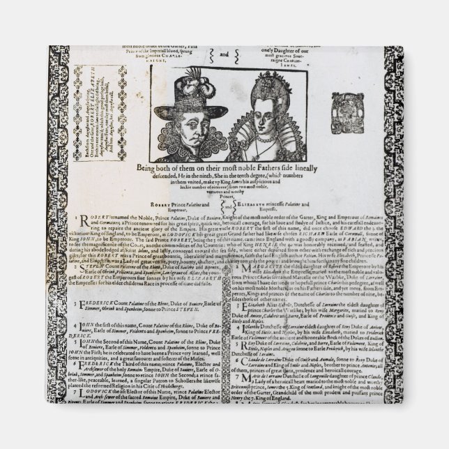 Imán Declaración del matrimonio de Frederick V (Frente)