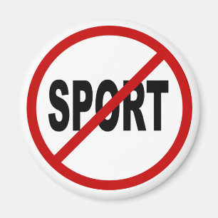 Imán Declaración permitida deporte del Rótulo de /No