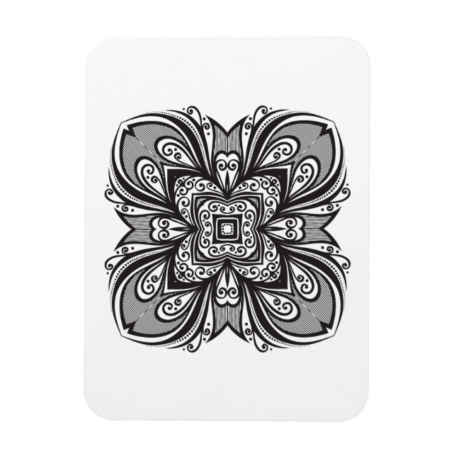 Imán Deco Black Square Inspirado (Vertical)