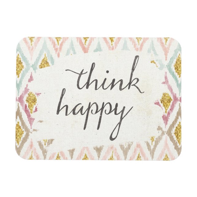 Imán Deco suave V | Think Happy (Horizontal)