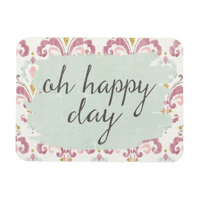 Imán Deco suave VI | Oh Feliz Día (Horizontal)