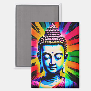 Imán Decoración de Buddha Neon