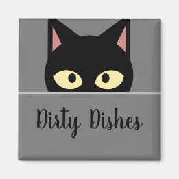 Imán Decoración de cocina felina' Gatos negros Platos s