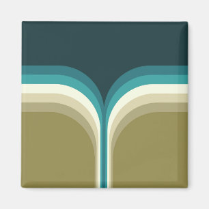 Imán Decoración de doble arco estilo retro