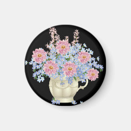 Imán decoración de flores