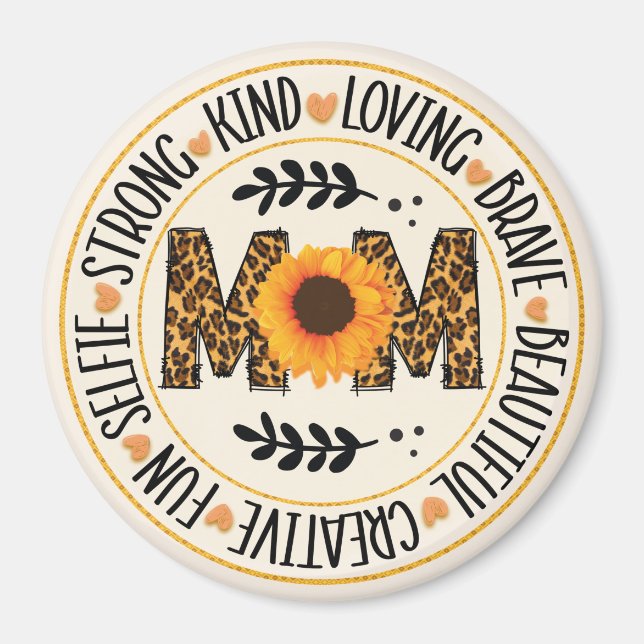 Imán Decoración de Fridge para mamá (Frente)