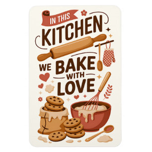 Imán Decoración de la cocina americana para los panader