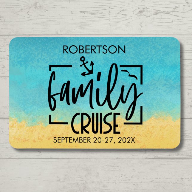 Imán Decoración de la puerta de crucero familiar (Family Cruise Magnet - Cruise Door Decoration Idea)