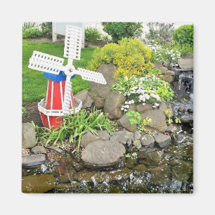 Imán Decoración del jardín del molino de viento