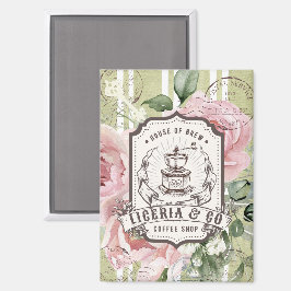 Imán Decoración francesa romántica shabby chic botánica