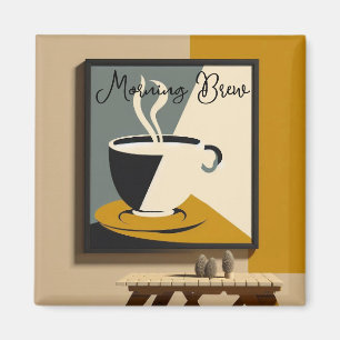 Imán Decoración para despertar con café por la mañana