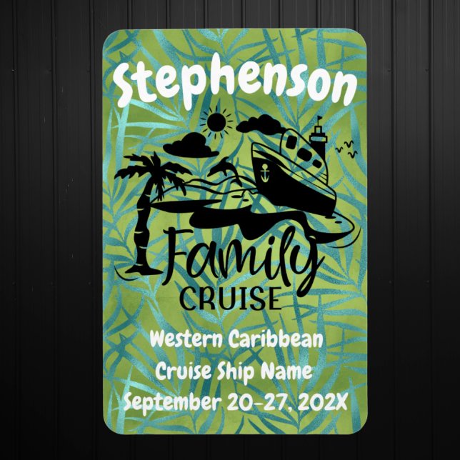 Imán Decoración personalizada de la puerta de crucero f (Custom Family Cruise Door Magnet)